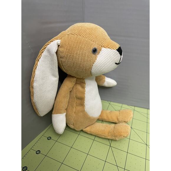 Manhattan Toy Co Folksy Forrester Bunny Rabbit Corduroy Plush Stuffed Animal - Picture 8 of 9
